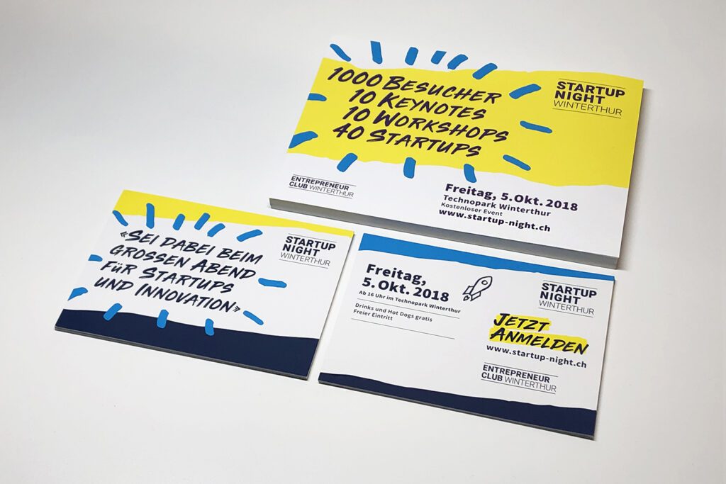 Grafik Agentur Winterthur Entrepreneur Club Werbung