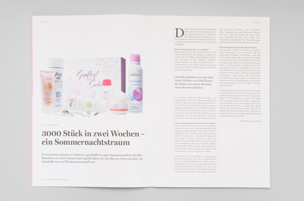 Grafik Agentur Winterthur Kunden Magazin Design