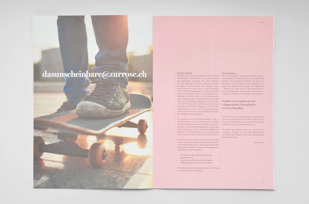 Grafik Agentur Winterthur Kunden Magazin Design