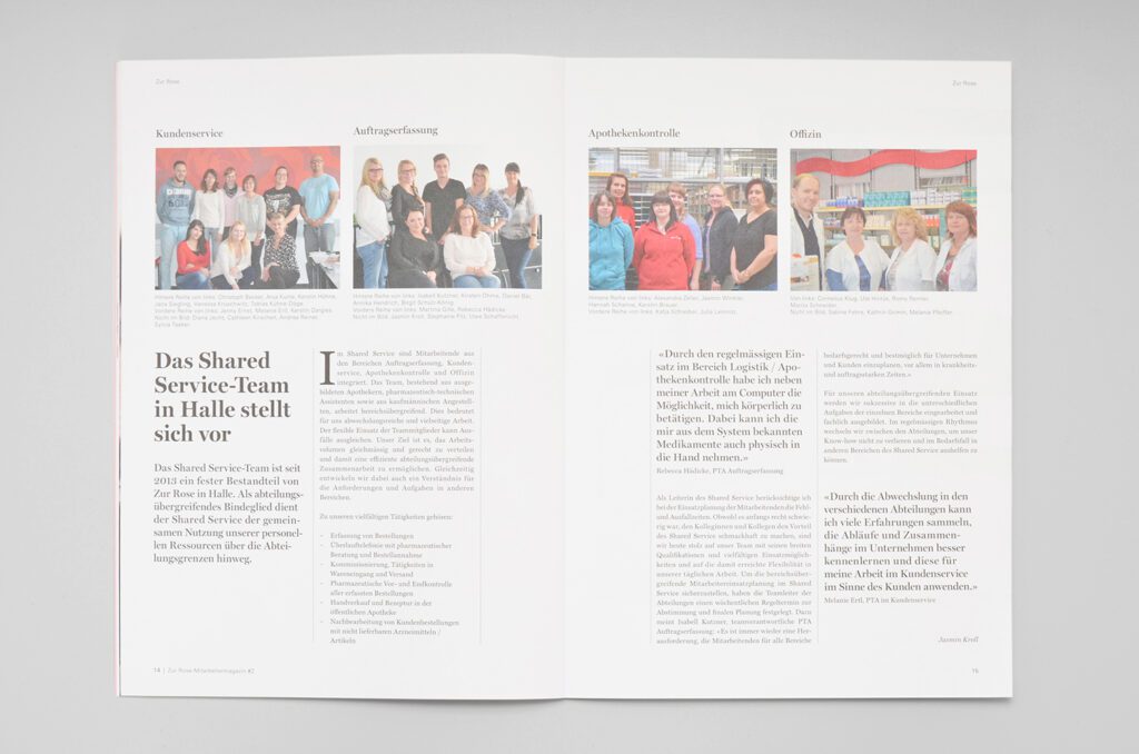 Grafik Agentur Winterthur Kunden Magazin Design