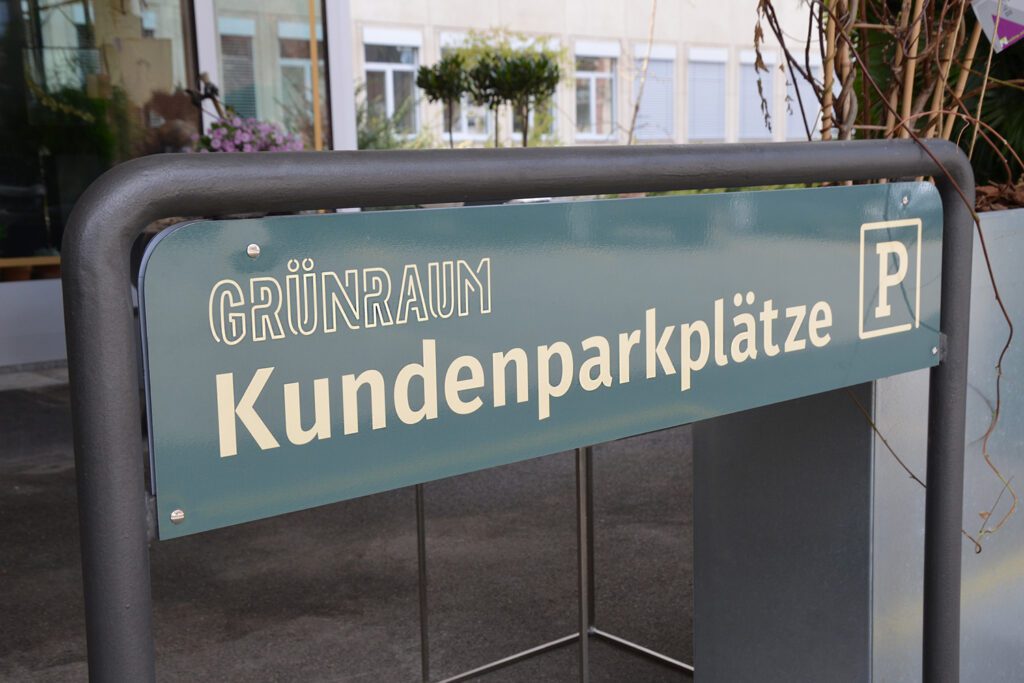 Grafik Agentur Winterthur Grünraum Signaletik