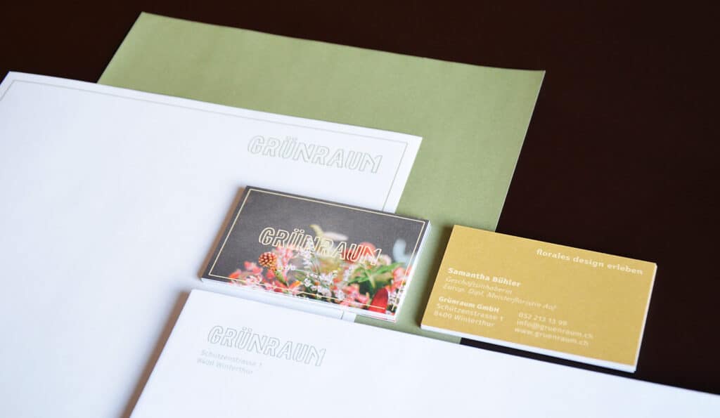 Grafik Agentur Winterthur Grünraum Logo Design und Entwicklung